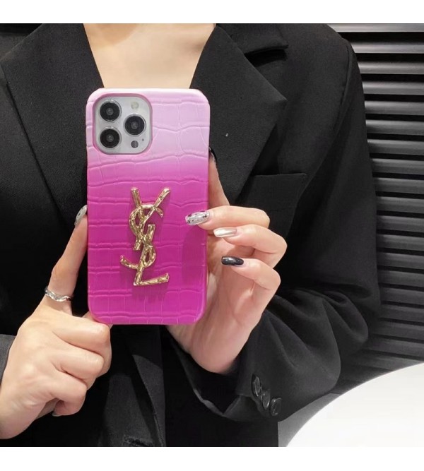 Ysl イブサンローラン女性向け iphone14pro maxケース ガラス型 男女兼用 人気 ブランド iphone 14 13 12 proケース  手帳型 ストラップ付きブランド アイフォン15 8/7 plus se3 2 14 plus ケース 韓国風