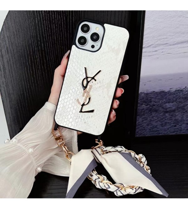 Ysl イブサンローラン女性向け iphone15pro max xr xs max 8/7 plusケース ガラス型 男女兼用 人気 ブランド iphone15 14 13 12 proケース  手帳型 ストラップ付きアイフォン15プラス 14ケース バッグ型