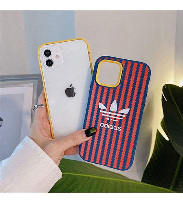 アディダス ブランド iphone 13 pro/13 pro max/13 miniケース かわいい Adidas 星 ストランプ柄 トレフォイル モノグラム 三つ葉 アイフォン13/12/11/11 pro/11 pro maxカバー ジャケット型 メンズ iphone x/8/7 plus/se2ケース 大人気 レディース