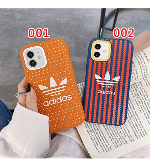 アディダス ブランド iphone 13 pro/13 pro max/13 miniケース かわいい Adidas 星 ストランプ柄 トレフォイル モノグラム 三つ葉 アイフォン13/12/11/11 pro/11 pro maxカバー ジャケット型 メンズ iphone x/8/7 plus/se2ケース 大人気 レディース