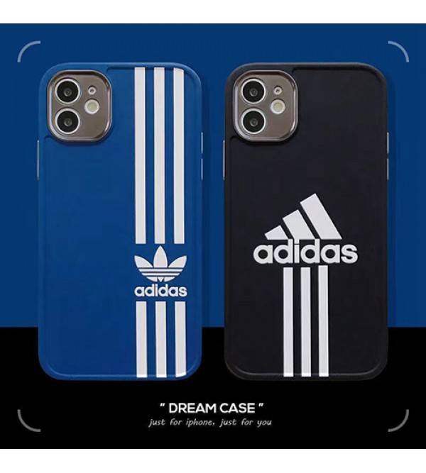 ADIDAS ブランド iphone 13 pro/13 pro max/13 miniケース アディダス モノグラム シンプル トレフォイル ジャケット型 ストランプ柄 アイフォン13/12/11/x/xs/xr/8/7カバー ファッション メンズ レディース