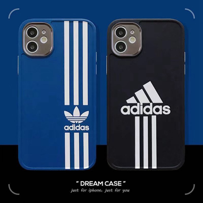 ADIDAS ブランド iphone 13 pro/13 pro max/13 miniケース アディダス モノグラム シンプル トレフォイル ジャケット型 ストランプ柄 アイフォン13/12/11/x/xs/xr/8/7カバー ファッション メンズ レディース