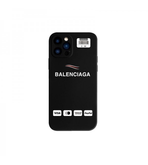 Balenciaga バレンシアガ ハイブランドiphone 14/14 pro/14 pro maxケース オシャレ 黑白 モノグラム アイフォン14/13/12/11/x/xr/xs/xs maxカバー シンプル 新品 コピー メンズ レディーズ