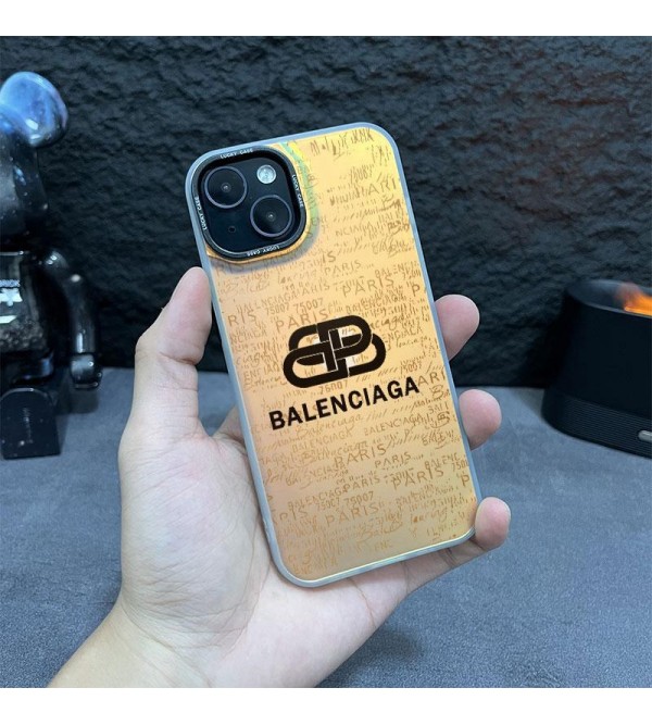Balenciaga バレンシアガiphone 15 14 pro maxケース 激安 男女兼用 人気 ブランド iphone15 14 13 12 proケース  手帳型 ストラップ付きアイフォン15プラス 14ケース バッグ型