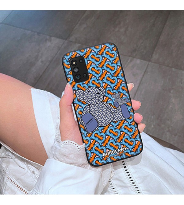 Burberry/バーバリー ブランド iphone 14/14 pro/14 pro max/14 plusケース インスタ風 モノグラム 熊柄 全機種対応 Galaxy a33/S22/s22+/s22 ultraカバー ジャケット型 メンズ レディーズ