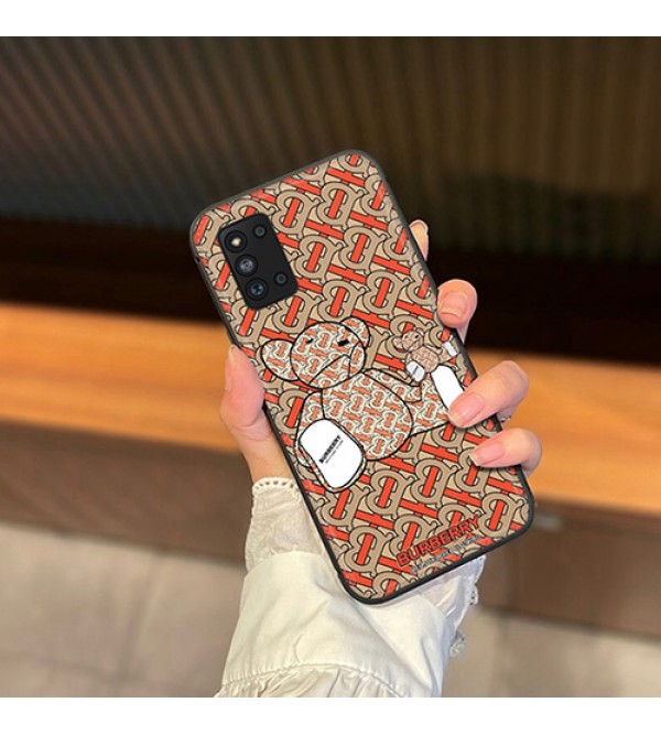 Burberry/バーバリー ブランド iphone 14/14 pro/14 pro max/14 plusケース インスタ風 モノグラム 熊柄 全機種対応 Galaxy a33/S22/s22+/s22 ultraカバー ジャケット型 メンズ レディーズ