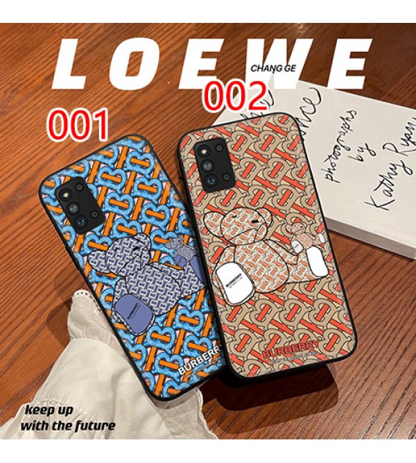 Burberry/バーバリー ブランド iphone 14/14 pro/14 pro max/14 plusケース インスタ風 モノグラム 熊柄 全機種対応 Galaxy a33/S22/s22+/s22 ultraカバー ジャケット型 メンズ レディーズ