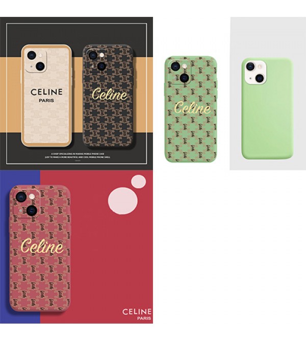 CELINE ブランド iphone13/13 mini/13 pro/13 pro maxケース ins風 セリーヌ モノグラム ジャケット型 アイフォン12/11/x/xs/xr/8/7カバー  四角保護 ファッション 高級 人気 メンズ レディース