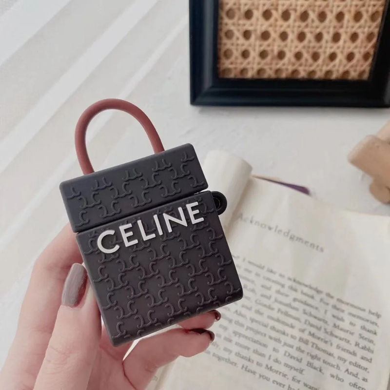 セリーヌ/CELINE ブランド AirPods 3/2/1/Proケース 紛失防止 第1/2/3世代 バッグ風 エアーポッズ1/2/3/プロカバー シリコン 収納便利 保護 メンズ レディース