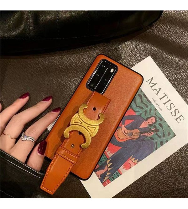 CELINE ブランド セリーヌ Galaxy S23/S23+/S23 Plus/S23 Ultra/S22/S21/S20ケース かわいい ハンドヘルド付き レザー 調節可能 ジャケット型 ギャラクシーs23/s23プラス/s23ウルトラ/s22/s21/s20カバー 耐衝撃 ファッション メンズ レディース