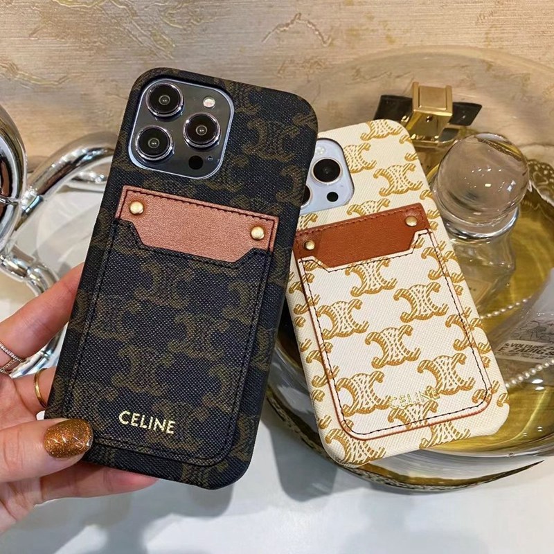 CELINE セリーヌ 男女兼用 人気 ブランド iphone15 14 13 12 proケース  手帳型 ストラップ付き モノグラム iphone 15 14 plusケース 個性ブランド アイフォン15 8/7 plus se3 2 14 plus ケース 韓国風