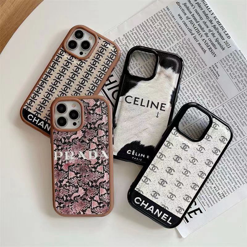 Chanel/シャネル Celine/セリーヌ ブランド iPhone 14/14 Pro/14 Pro maxケース Prada/プラダ モノグラム 蛇革風 ソフトケース ジャケット型 アイフォン14プロ マックス/14プロ/14プラス/13/12/11カバー ファッション メンズ レディース