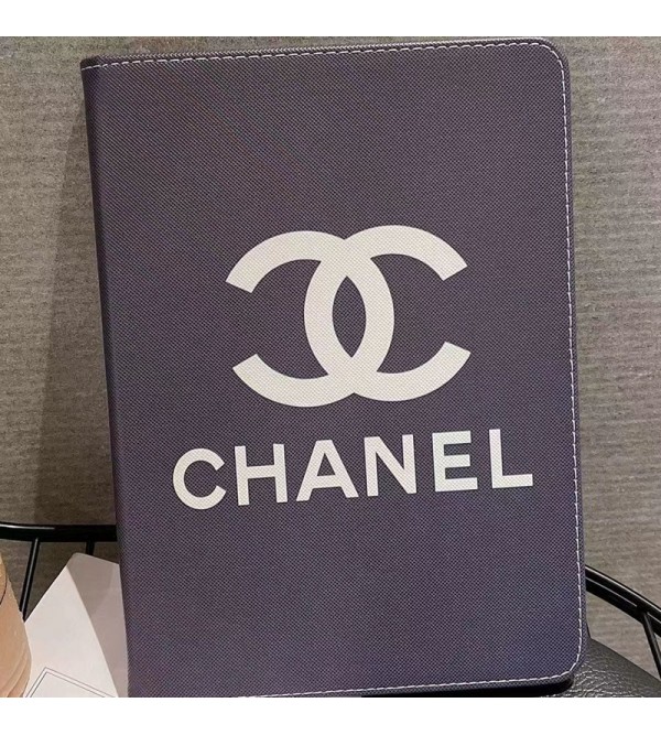 chanel ブランド ipad 10/pro 2022/air 5ケース シャネル 激安 レザー 手帳型 モノグラム スタンド機能 アイパッド10/ミニ6/9/プロ2022/エアー5/8/7/4/3/2カバー 黑白色 ファッション メンズ レディース