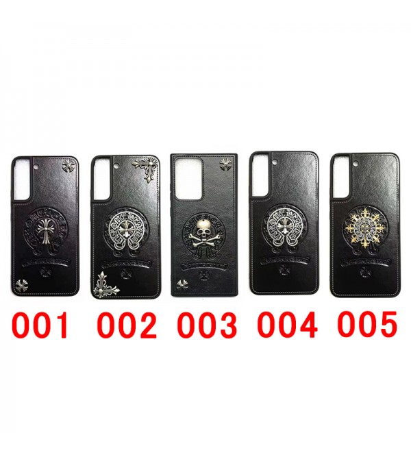 CHROME HEARTS ブランド クロムハーツ Galaxy S23/S23+/S23 Plus/s23 Ultra/S22/S21/S20/Note20ケース かわいい モノグラム レザー ジャケット型 芸能人愛用 ギャラクシーs23/s23プラス/s23ウルトラ/s22/s21/s20/s10/note20/note10カバー ファッション メンズ レディーズ