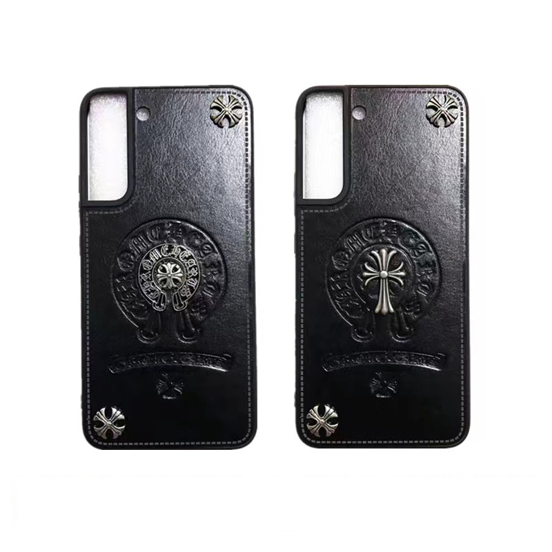 CHROME HEARTS ブランド クロムハーツ Galaxy S23/S23+/S23 Plus/s23 Ultra/S22/S21/S20/Note20ケース かわいい モノグラム レザー ジャケット型 芸能人愛用 ギャラクシーs23/s23プラス/s23ウルトラ/s22/s21/s20/s10/note20/note10カバー ファッション メンズ レディーズ