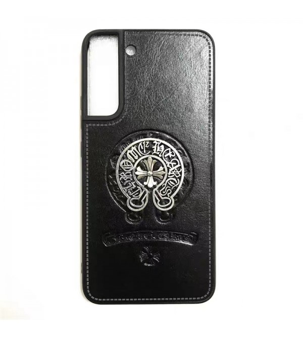 CHROME HEARTS ブランド クロムハーツ Galaxy S23/S23+/S23 Plus/s23 Ultra/S22/S21/S20/Note20ケース かわいい モノグラム レザー ジャケット型 芸能人愛用 ギャラクシーs23/s23プラス/s23ウルトラ/s22/s21/s20/s10/note20/note10カバー ファッション メンズ レディーズ