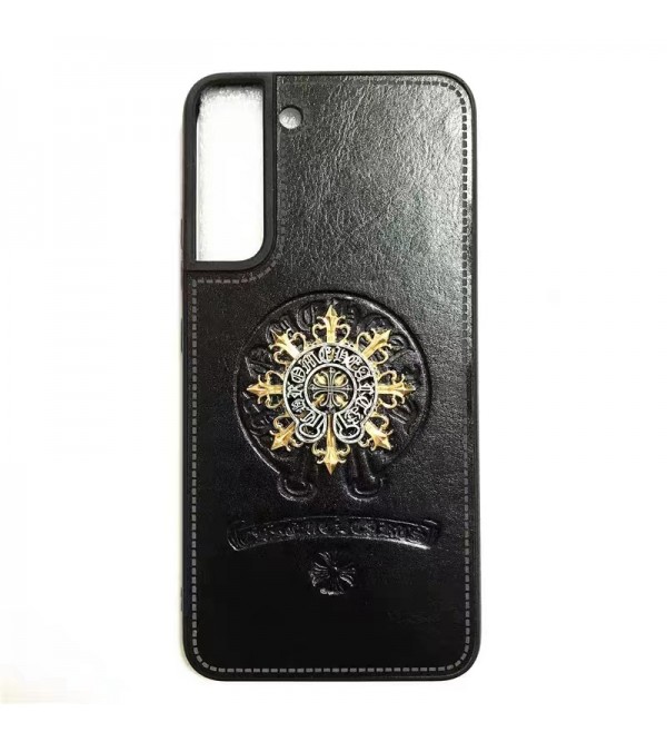 CHROME HEARTS ブランド クロムハーツ Galaxy S23/S23+/S23 Plus/s23 Ultra/S22/S21/S20/Note20ケース かわいい モノグラム レザー ジャケット型 芸能人愛用 ギャラクシーs23/s23プラス/s23ウルトラ/s22/s21/s20/s10/note20/note10カバー ファッション メンズ レディーズ