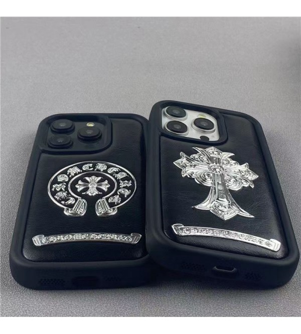 Chrome Hearts クロムハーツ iphone 15 14 pro maxケース 激安 モノグラム iphone 15 14 plusケース 個性ブランド アイフォン15 8/7 plus se3 2 14 plus ケース 韓国風