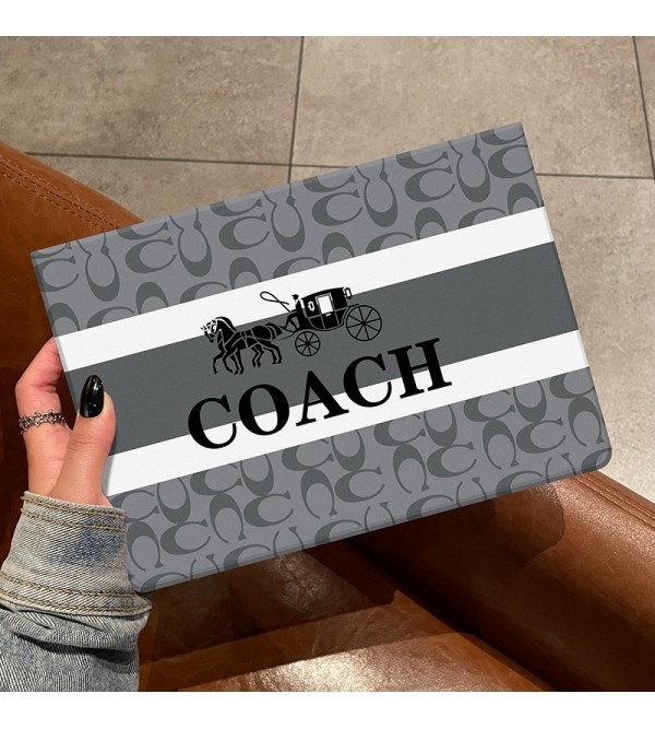 コーチ/COACH ブランド ipad air 第5世代/mini 6/9ケース 可愛い 手帳型 モノグラム スタンド付き アイポッド エアー5/ミニ 6/9カバー 芸能人愛用 メンズ レディーズ 