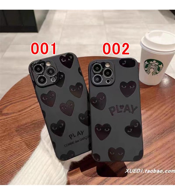 CDG コム.デ.ギャルソン ブランド galaxy s23/s23 plus/s23 ultra/s22/s22 plus/s22 ultra/s21/note20ケース 心柄 ジャケット型 モノグラム iphone 14Pro max/14Pro/14plus/14/13/12/11カバー COMME des GARCONS 黒色 コピー メンズ レディース