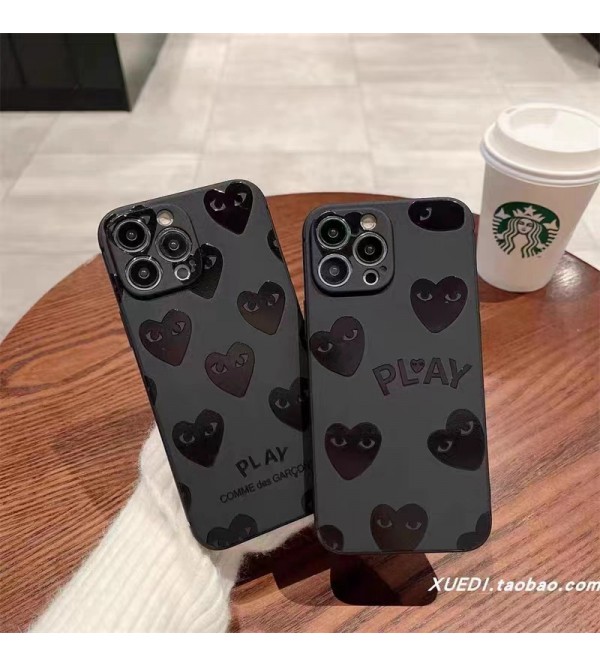 CDG コム.デ.ギャルソン ブランド galaxy s23/s23 plus/s23 ultra/s22/s22 plus/s22 ultra/s21/note20ケース 心柄 ジャケット型 モノグラム iphone 14Pro max/14Pro/14plus/14/13/12/11カバー COMME des GARCONS 黒色 コピー メンズ レディース