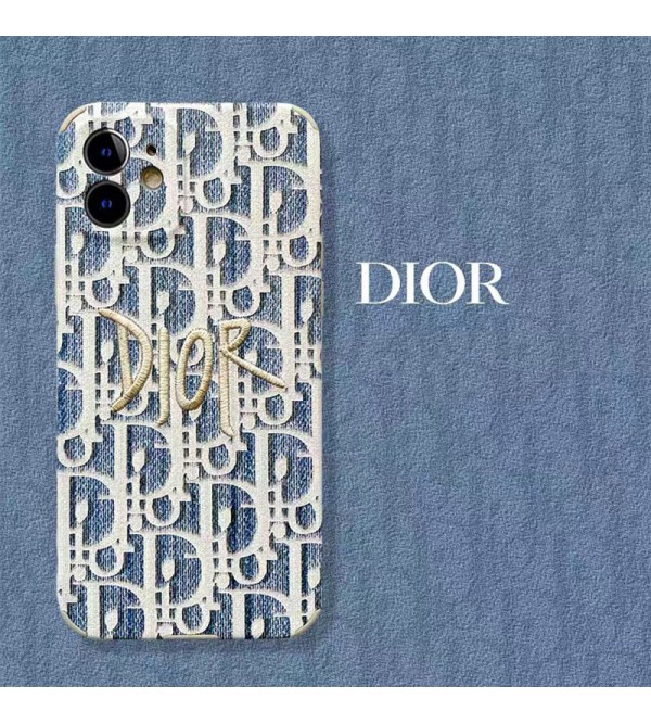 ディオール ブランド iphone13/13 pro/13 pro maxケース かわいい モノグラム 個性 刺繍 DIOR ジャケット型 アイフォン13/12/11/xr/xs/x/8/7カバー ファッション メンズ レディース