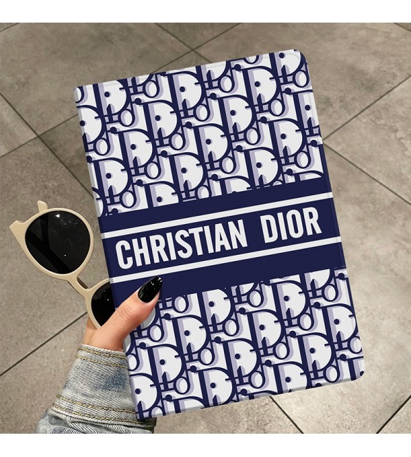 DIOR ディオール ハイブランド ipad 10/pro 2022ケース かわいい モノグラム 手帳型 スタンド付き アイパッド10/プロ2022/air 5/mini 6/9/8/7/6/5/4/3/2カバー Christian Dior ファッション メンズ レディーズ