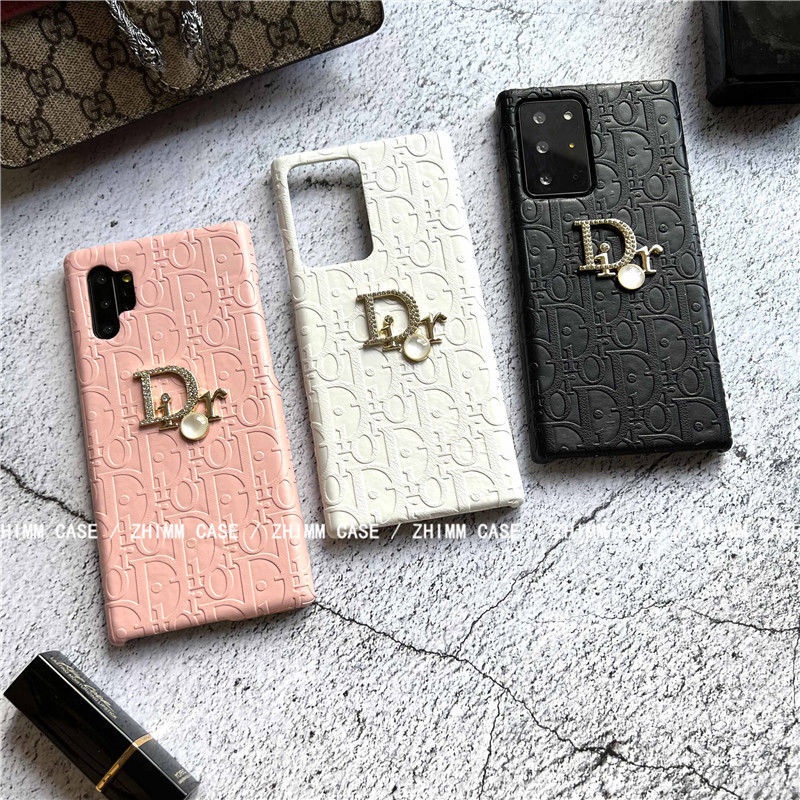 DIOR/ディオール ブランド iPhone 14/14 Pro/14 Pro Maxケース レザー製 モノグラム Galaxy S22/s22+/s22 ultra/s21/s20/note21/note20/note10ケース ジャケット型 可愛い アイフォン13/12/11/X/8/7カバー メンズ レディース