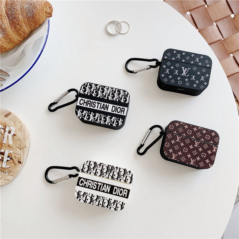 DIOR/LV ハイブランド airpods 3/pro/2/1ケース ルイヴィトン/ディオール モノグラム 第1/2/3世代 保護性 カラビナ付き 紛失防止 エアーポッズ3/プロ/2/1カバー 大人気 メンズ レディーズ