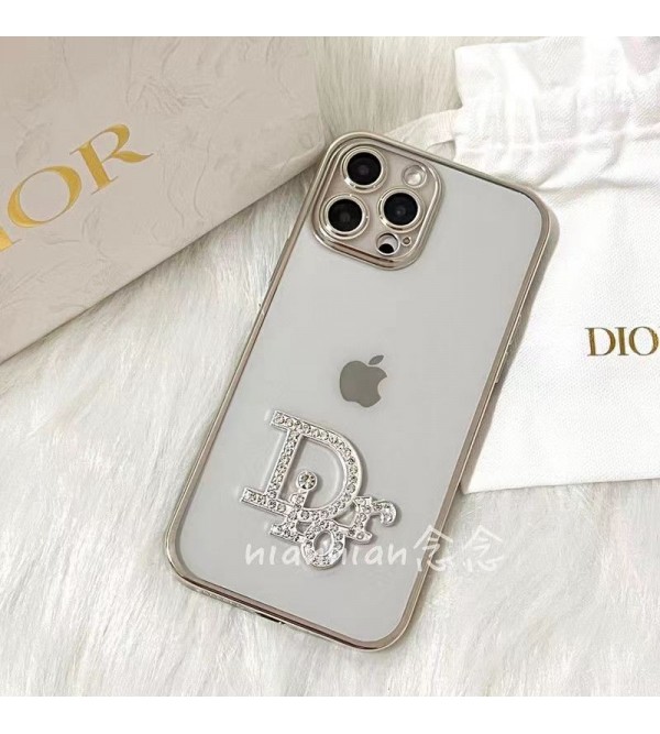 ディオール/Dior ブランド iphone 14/14 pro/14 pro max/14 plusケース 経典 クリアケース 純色 モノグラム きらきら 韓国風 アイフォン14/13/12/11/x/xs/xr/8/7カバー ファッション メンズ レディーズ