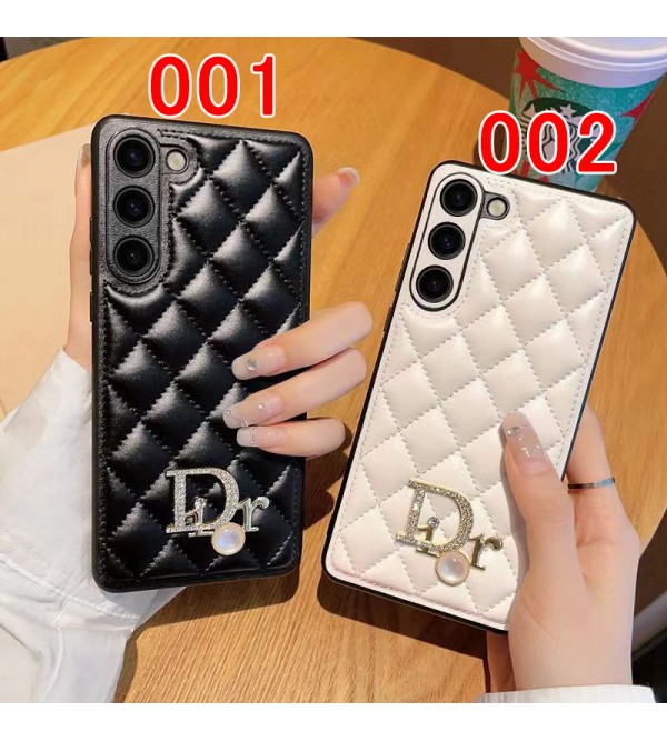 Dior ブランド ディオール Galaxy S23/S23 Plus/S23 Ultraケース きらきら モノグラム レザー ジャケット型 セレブ愛用 ギャラクシーs23カバー huawei 大人気 メンズ レディーズ