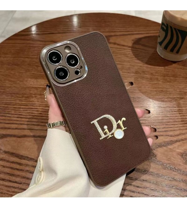 Dior ディオールアイフォン15/14 13 12プロマックス ケース かわいい 男女兼用 人気 ブランド iphone15 14 13 12 proケース  手帳型 ストラップ付き アイフォン15 14 13 スマホケース インスタ風