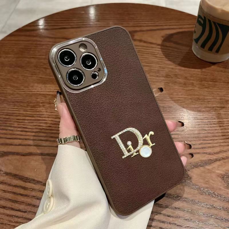 Dior ディオールアイフォン15/14 13 12プロマックス ケース かわいい 男女兼用 人気 ブランド iphone15 14 13 12 proケース  手帳型 ストラップ付き アイフォン15 14 13 スマホケース インスタ風