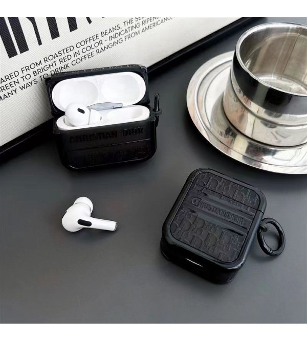 Dior ディオールブランド Airpods Pro2/3メンズ レディースairpods pro2ケース シリコン エアーポッズ プロ2ケース 便利 カラビナ付き 第3世代 airpods pro2ケース ハイブランド