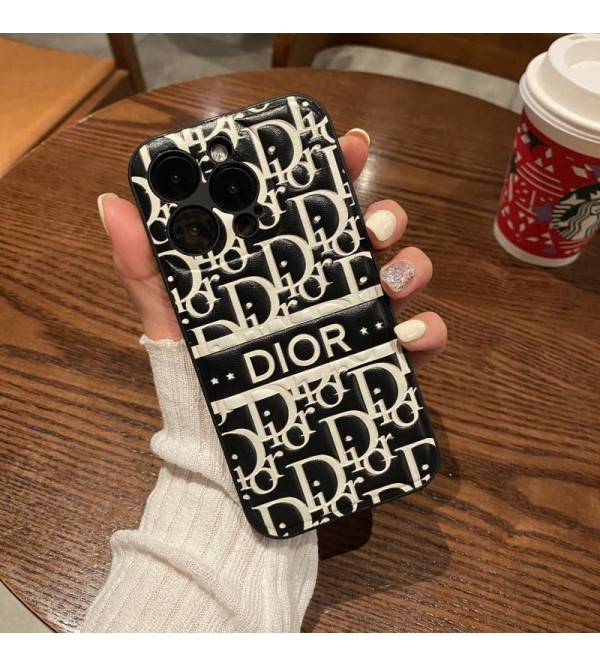 Dior ディオール 男女兼用 人気 ブランド iphone15 14 13 12 proケース  手帳型 ストラップ付きブランド アイフォン15 8/7 plus se3 2 14 plus ケース 韓国風アイフォン15プラス 14ケース バッグ型