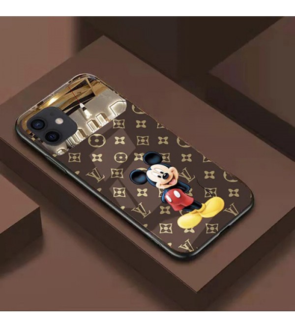 LV/ルイヴィトン SUPREME/シュプリーム コラボ ブランド iphone13 pro/13 pro max/13 miniケース 韓国風 BALENCIAGA/バレンシアガ 鏡面ガラス型 ディズニー キラキラ ジャケット型 モノグラム 耐衝撃 アイフォン13/12/11/x/xr/xs/8/7カバー ファッション メンズ レディース