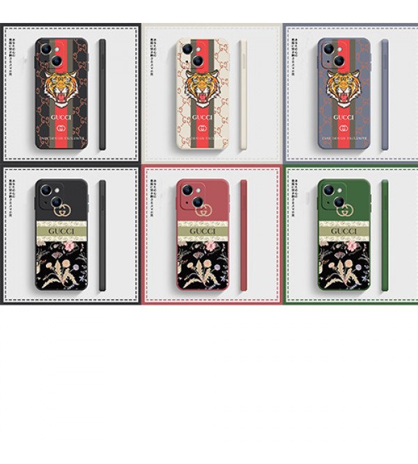 GUCCI ブランド iphone 13 mini/13 pro/13 pro maxケース 虎頭 グッチ シンプル アイフォン13/12/12 pro/12 pro max/7/8/se2ケース ジャケット型 男女兼用