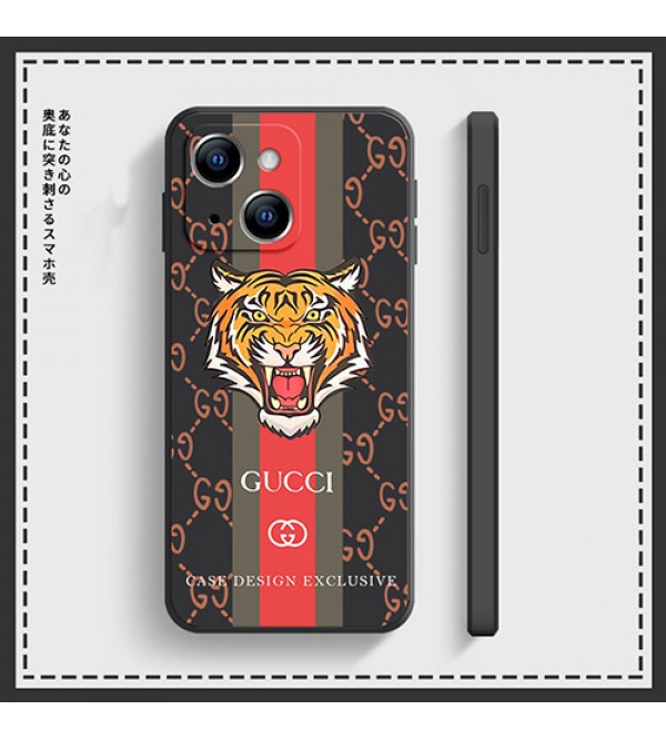 GUCCI ブランド iphone 13 mini/13 pro/13 pro maxケース 虎頭 グッチ シンプル アイフォン13/12/12 pro/12 pro max/7/8/se2ケース ジャケット型 男女兼用