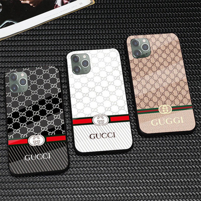 グッチ GUCCI  ブランド iphone 13 /13 pro/13 mini/13 pro maxケース 激安 全機種対応 背面硝子 個性 縞 ミツバチ柄 可愛い アイフォン13/12/11/x/8/7カバー 人気 メンズ レディース