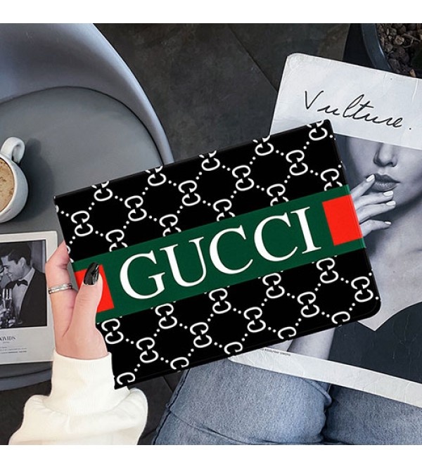 グッチ ハイブリッド iPad mini6/9/pro 2021ケース GUCCI モノグラム ケース スリム 軽量にくい 保護 ハード背面対応 ソフトフレーム 高級ファッション