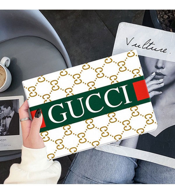 グッチ ハイブリッド iPad mini6/9/pro 2021ケース GUCCI モノグラム ケース スリム 軽量にくい 保護 ハード背面対応 ソフトフレーム 高級ファッション