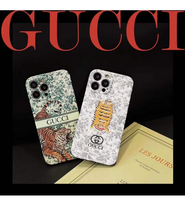 GUCCI ブランド iphone 13/13 pro/13 pro maxケース グッチ 虎  ジャケット型 シンプル 植物  モノグラム アイフォン13/12/11/x/xs/xrケース 男女兼用