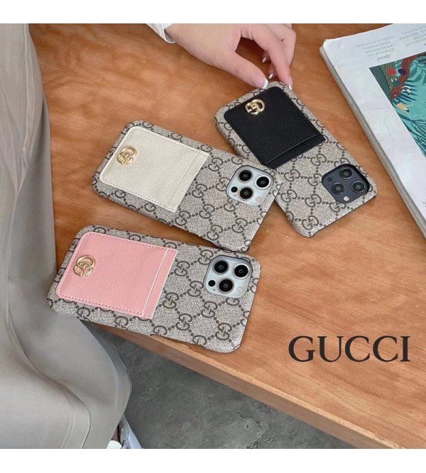 Gucci グッチ ブランド iphone 14/14 pro/14 pro max/14 plusケース 個性 カード収納 モノグラム アイフォン14プロマックス/14プロ/14プラス/14/13/12/11/X/XS/XR/8+/7+カバー ファッション メンズ レディース