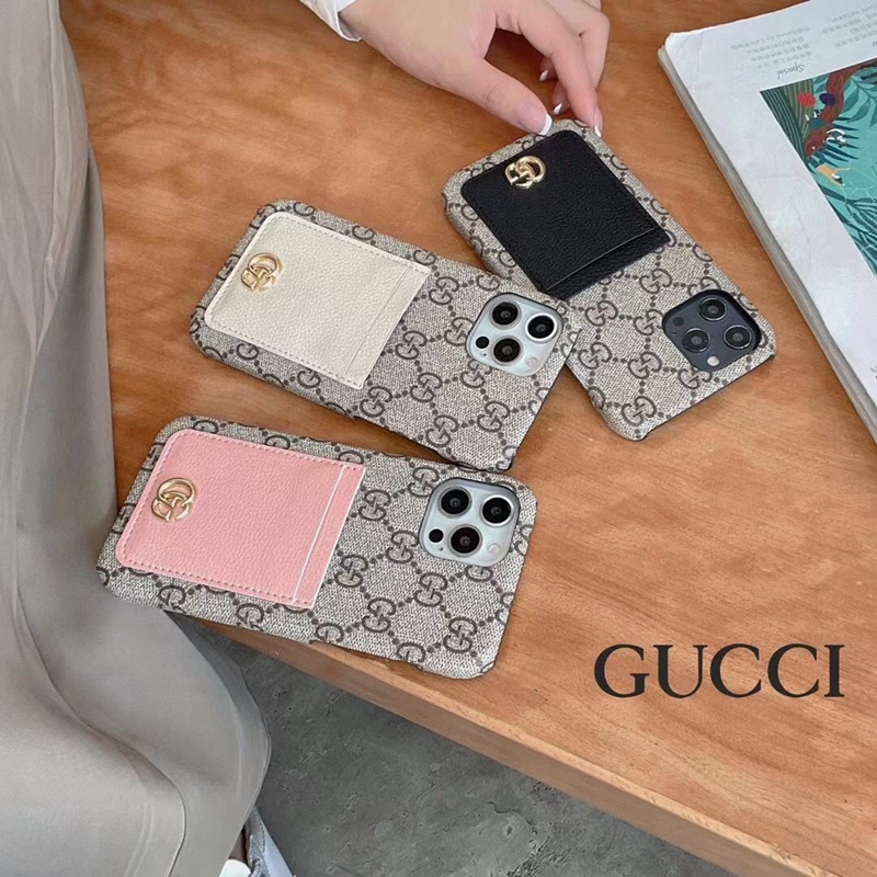 Gucci グッチ ブランド iphone 14/14 pro/14 pro max/14 plusケース 個性 カード収納 モノグラム アイフォン14プロマックス/14プロ/14プラス/14/13/12/11/X/XS/XR/8+/7+カバー ファッション メンズ レディース