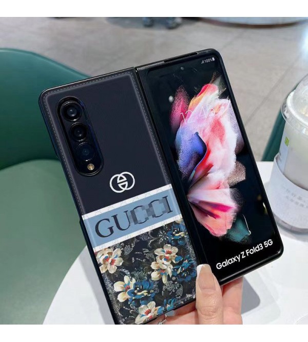 Gucci グッチ女性向け Galaxy Z Fold 5 4 3 2ケースファッション セレブ愛用 ギャラクシーZフリップ5 4ケース 折りたたみ 激安個性 galaxy z fold 5 4 3ケース ファッションギャラクシーZフリップ4 5ケース ブランド スタイル