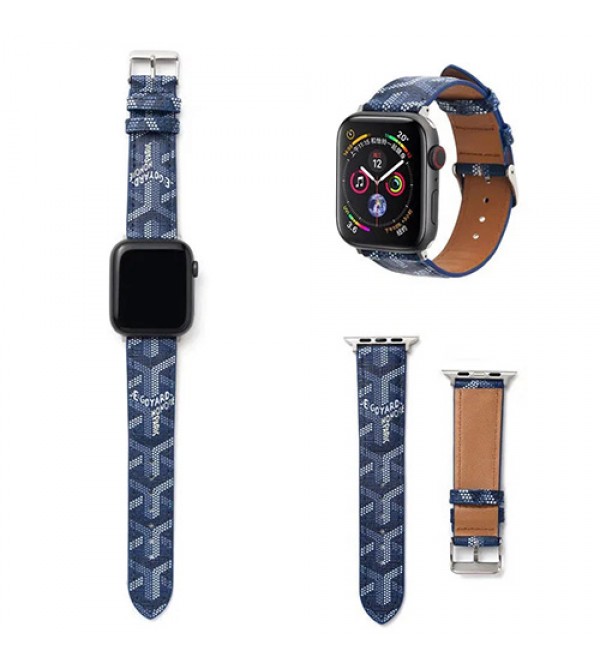 GOYARD ブランド アップルウォッチ 7/6/5/4/SEバンド 芸能人愛用 レザー モノグラム ゴヤール Apple Watch 7/6/SEベルト ストラップ 経典 大人気 メンズ レディース