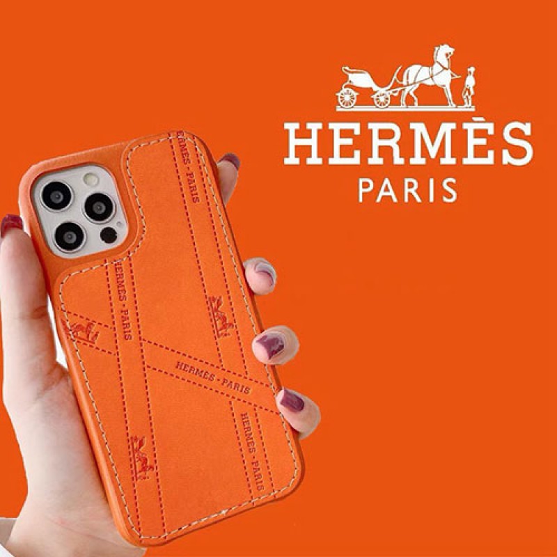 エルメス ブランド iphone13 mini/13 pro max/13 proケース かわいい レザー製 HERMES ジャケット型 アイフォン13/12/11/x/8/7 plusケース ファッション 経典 小牛紋皮質 iphone11/11pro maxケース 安い 2022ケース 高級 人気