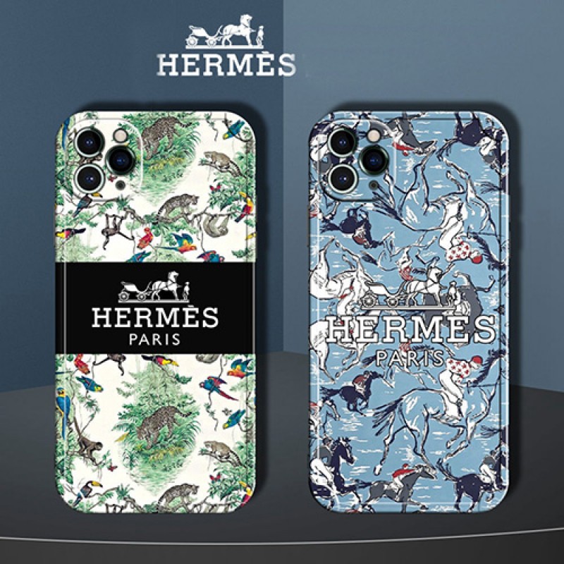 エルメス ハイブランド iphone 13/13 pro/13 pro max/13 miniカバー 個性 動物 モノグラム HERMES ブランド シンプル ジャケット型 アイフォン13//12/11/X/XS/XR/8/7カバー おしゃれ キズ防止 激安 防塵 耐衝撃 芸能人愛用 メンズ レディーズ