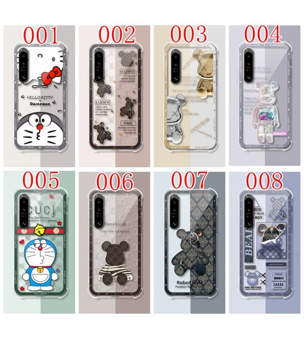 Be@rbrick グッチ ブランド Galaxy A54 5G/S23/S23+/S23 ultra/S22/S21ケース かわいい Gucci クリアケース KAWS iphone14 Pro max 14Pro 14 Plus 13 12 11ケース 熊 モノグラム ドラえもん ハローキティ柄 全機種対応 CELINE xperia 5iv 10 v 1 v ace ivカバー ファッション メンズ レディース