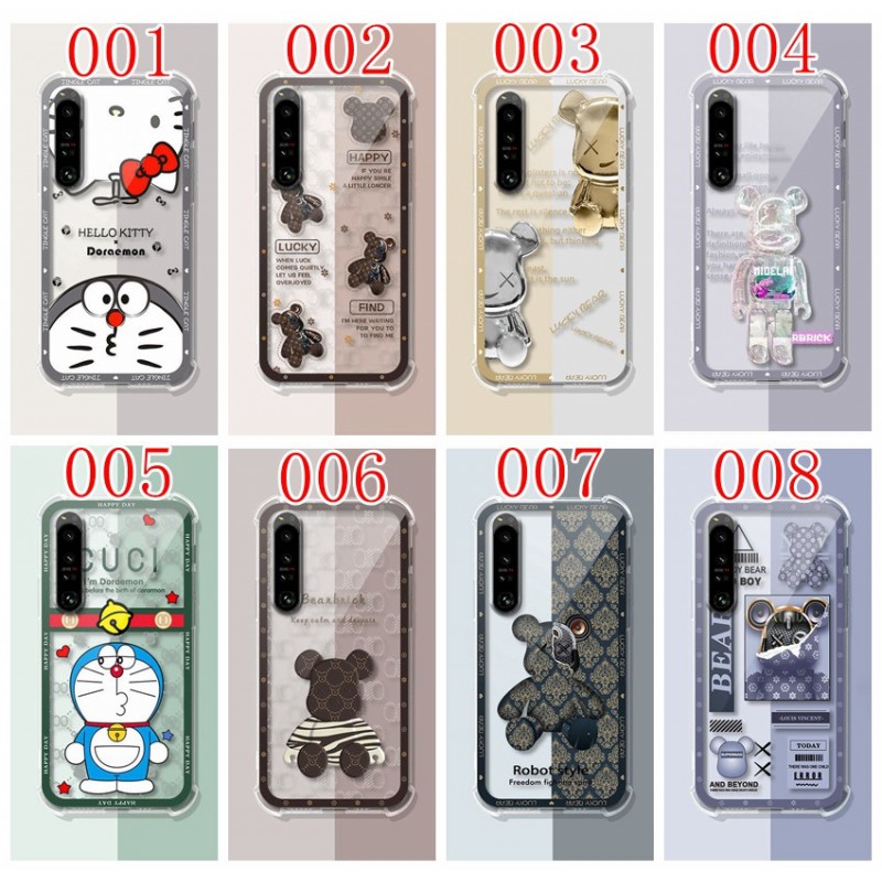 Be@rbrick グッチ ブランド Galaxy A54 5G/S23/S23+/S23 ultra/S22/S21ケース かわいい Gucci クリアケース KAWS iphone14 Pro max 14Pro 14 Plus 13 12 11ケース 熊 モノグラム ドラえもん ハローキティ柄 全機種対応 CELINE xperia 5iv 10 v 1 v ace ivカバー ファッション メンズ レディース